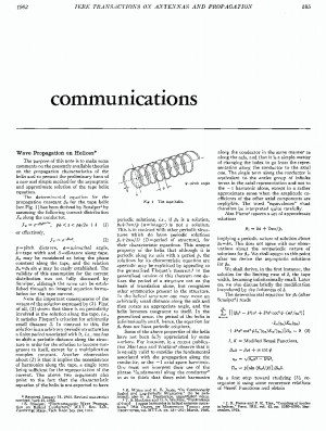 Wave propagation on helices
