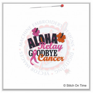5208 Sayings : Aloha Relay Goodbye Cancer 4x4 £1.70p