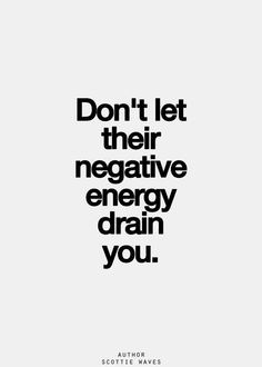 Hear hear! I've got no time for negative vibes! More