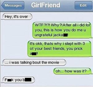 ... texting was invented. Here's 20 of the best break-up related texts
