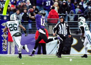 Nov 24, 2013; Baltimore, MD, USA; Baltimore Ravens wide receiver ...