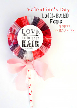 Hair Band Lollipops Free Printable