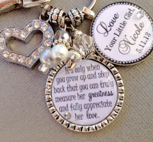 MOTHER of the BRIDE gift- PERSONALIZED keychain - her greatness and ...