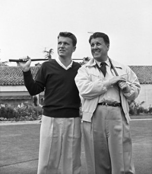 George Stevens with son George Stevens Jr. at Lakeside Golf Course in ...