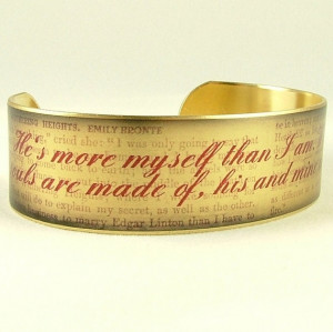 Cathy Wuthering Heights Jewelry - Emily Bronte Literary Book Quote ...