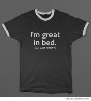 awesome in bed, I can sleep for days