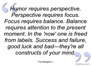 humor requires perspective