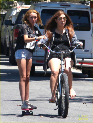 Noah Cyrus Goes For Ride