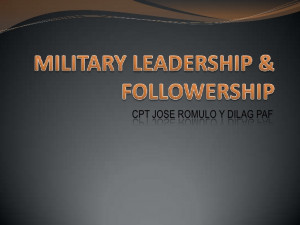Military leadership
