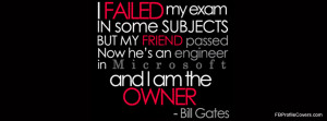 Bill Gates Quote Facebook Cover