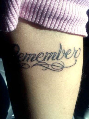 Tattoos Remember Loved Ones...