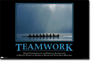 Team Work Anti Poster