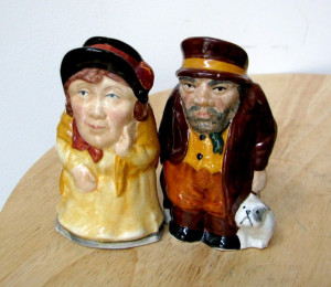 Oliver Twist Staffordshire Character Jugs - 5 different characters