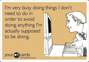 Too busy being busy?