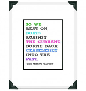 Scott Fitzgerald The Great Gatsby - Final Quote