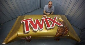 Karl Pilkington commissions Twix coffin in Moaning of Life - pictures