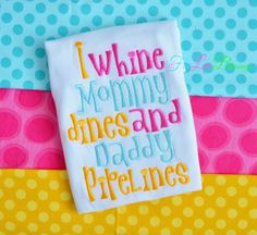 whine mommy dines and daddy pipelines by 5littleblessings, $18.00 ...