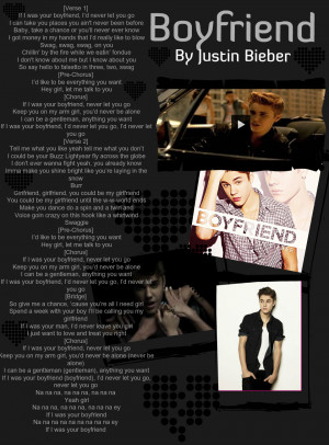 Back > Quotes For > Justin Bieber Songs Lyrics Boyfriend