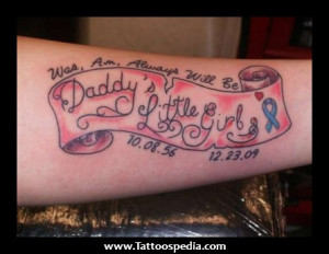 memorial tattoos for dad on women