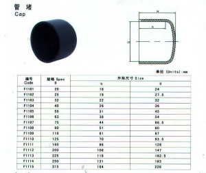 DIN Standard UPVC Plastic Pipe Plugs PN10