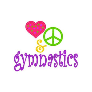 ... Embroidery Designs > Gymnastics > Gymnastics Saying Mega Hoop Design