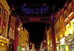 chinatown at night
