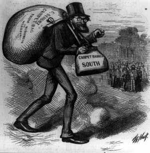 Carpetbagger, Harper's Weekly, 1872.