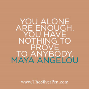 Maya Angelou Says Best You...