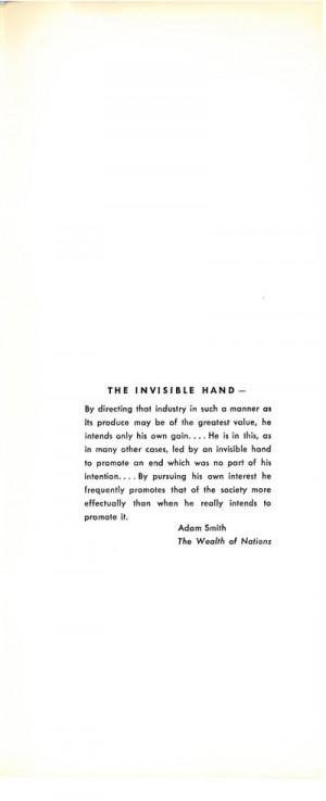 quote from Adam Smith about The Invisible Hand - Page 11