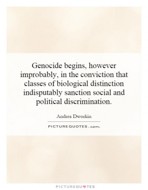 ... sanction social and political discrimination Picture Quote #1