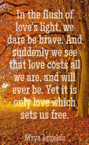 Passionate romance and love saying by her