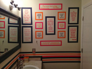 ... picture frame or put the quotes on the wall with frames around them