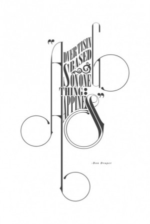 Amazing typography, amazing Don Draper