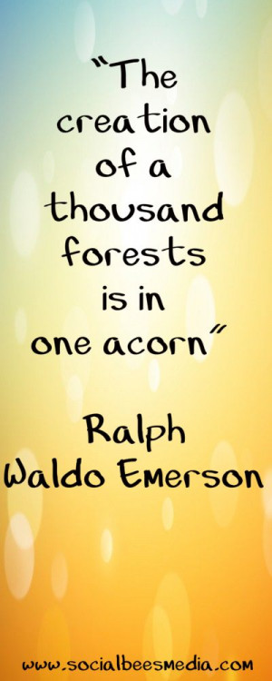 ... Quotes Plants, Acorn Quotes, Uplifting Quotes, Emerson Nature Quotes