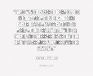 quote Donald E Westlake i also wanted parker to operate in 170744 png