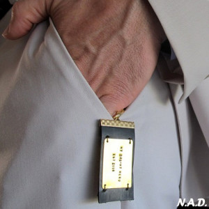 Quote Engraved Men's Keychain. Personalized Leather Accessory