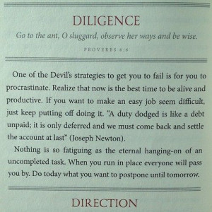 About diligence, a good way to look at it