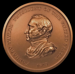 TAYLOR PRESIDENT OF THE UNITED STATES 1849. Bust of President Taylor ...