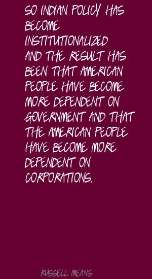 Institutionalized Quotes