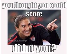 Hope Solo. Keeper of the USWNT and Seattle Reign FC. Said to be #1 ...