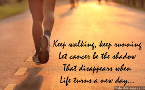 Inspirational messages for cancer patients