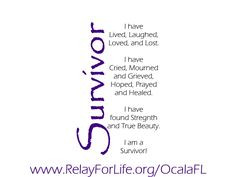 Relay for Life - Survivor/Caregiver Ideas