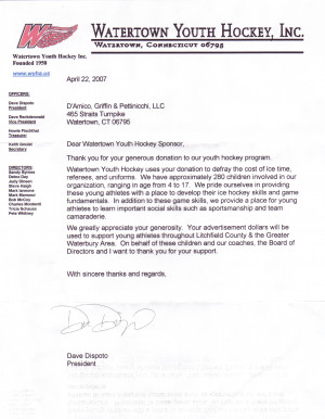 Thank You For Your Generous