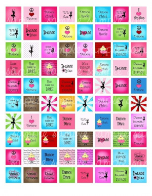 NEW Dance Sayings Digital Collage Sheet Scrabble Tile 7/8 by 7/8 ...