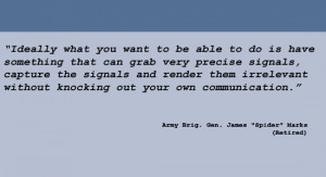 Quote from Army Brig Gen James Marks
