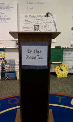 ... have a dream speech each student will share her dream speech