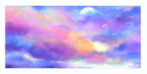 colorful clouds tumblr