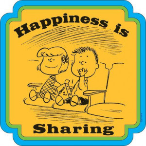 Happiness Is… sharing!