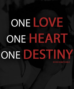 Bob Marley Quote One Love