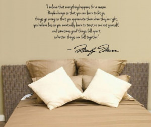 ... Decal Decor Quote I Believe things happen...Large Nice Quality Best